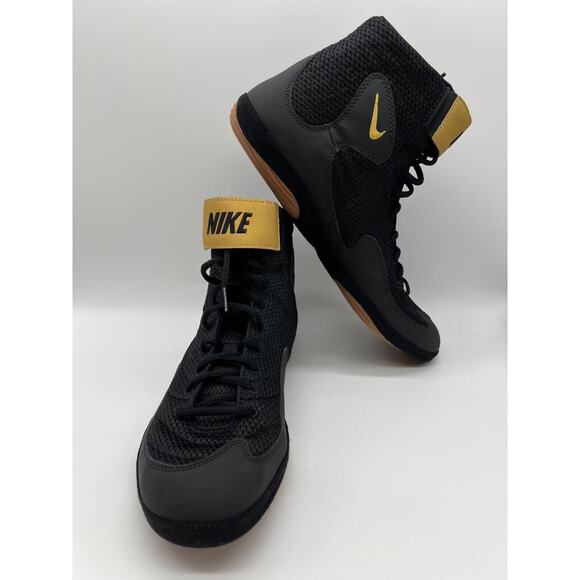 Nike Inflict 3 Wrestling Boxing Shoes Black Gold 325256-004 Men\'s Size 14 main image 8